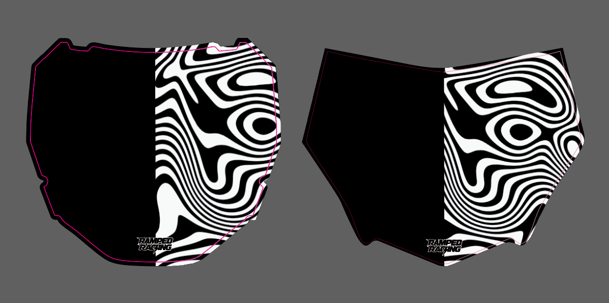 Ripple Design Front Plate Decal