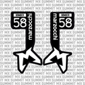 Marzocchi Bomber Fork Tube Decal
