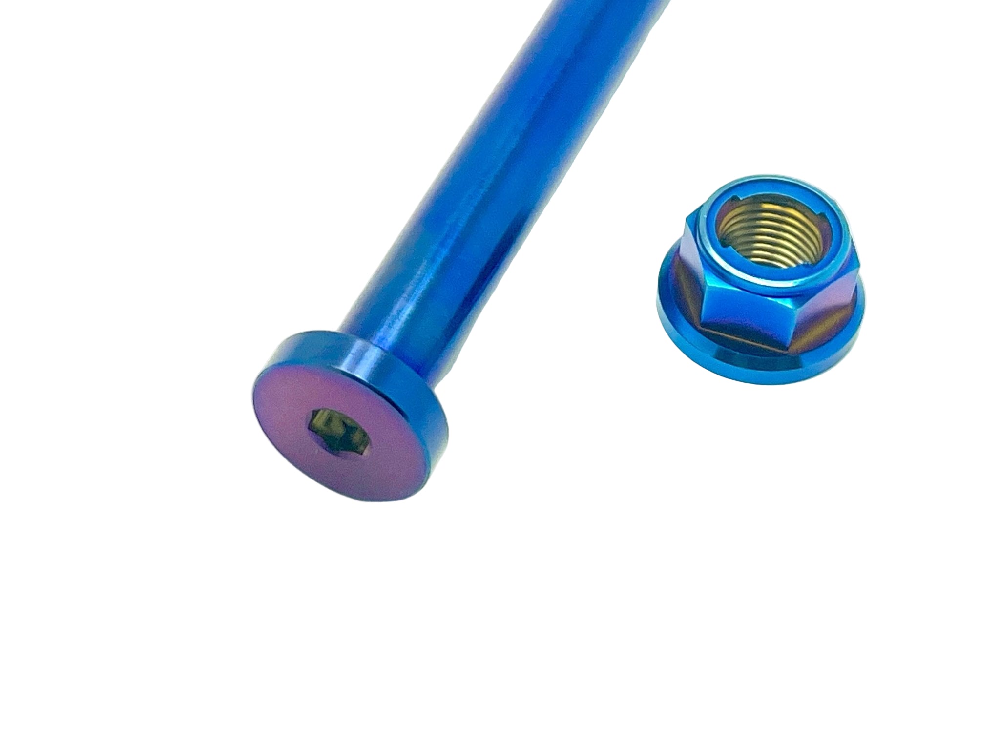 Titanium Rear Axle and Nut - E-Ride Pro SS 2.0 (Two pcs)
